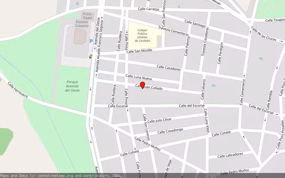 Mapa de Subasta Inmueble (Vivienda) en Villarrobledo, Albacete