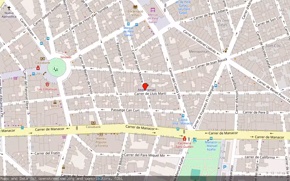 Mapa de Subasta Inmueble (Vivienda) en Palma, Illes Balears