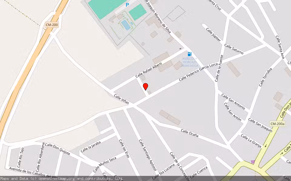 Mapa de Subasta Inmueble (Solar) en Horcajo De Santiago, Cuenca