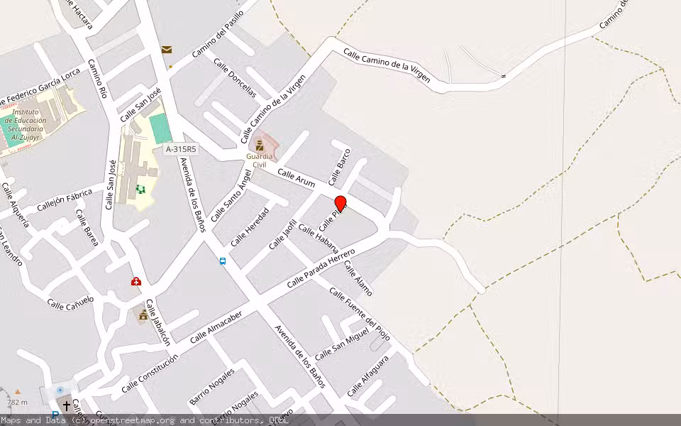 Mapa de Subasta Inmueble (Vivienda) en Zujar, Granada