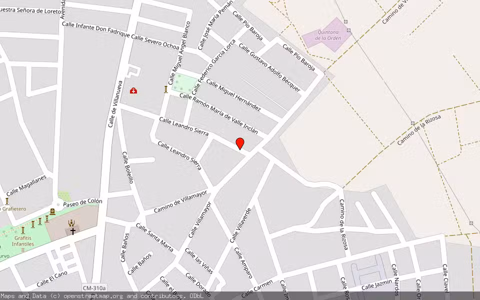 Mapa de Subasta Inmueble (Solar) en Quintanar De La Orden, Toledo