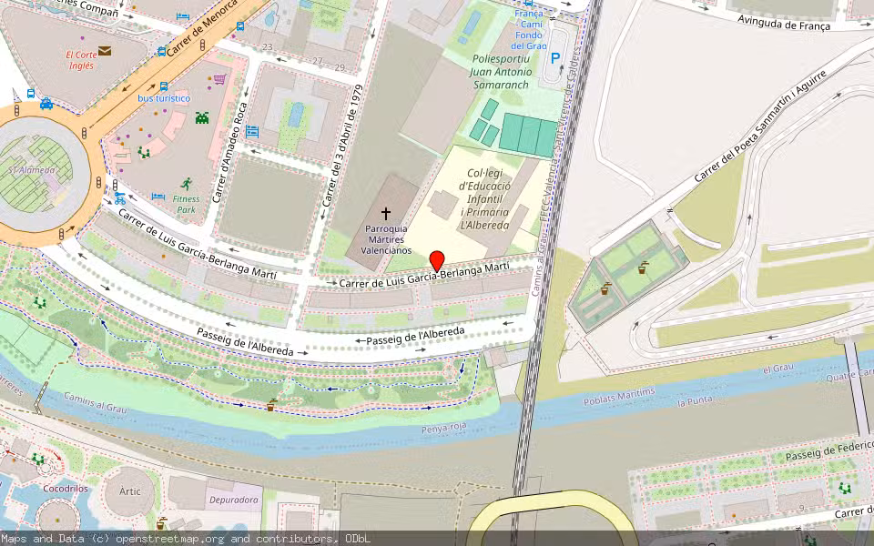 Mapa de Subasta Inmueble (Garaje) en Valencia, Valencia/València
