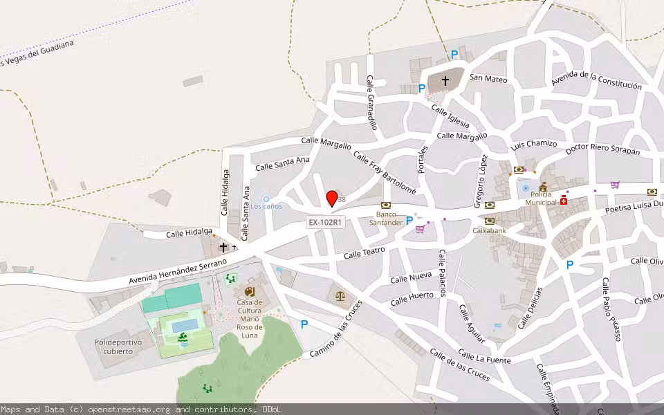 Mapa de Subasta Inmueble (Vivienda) en Logrosan, Cáceres