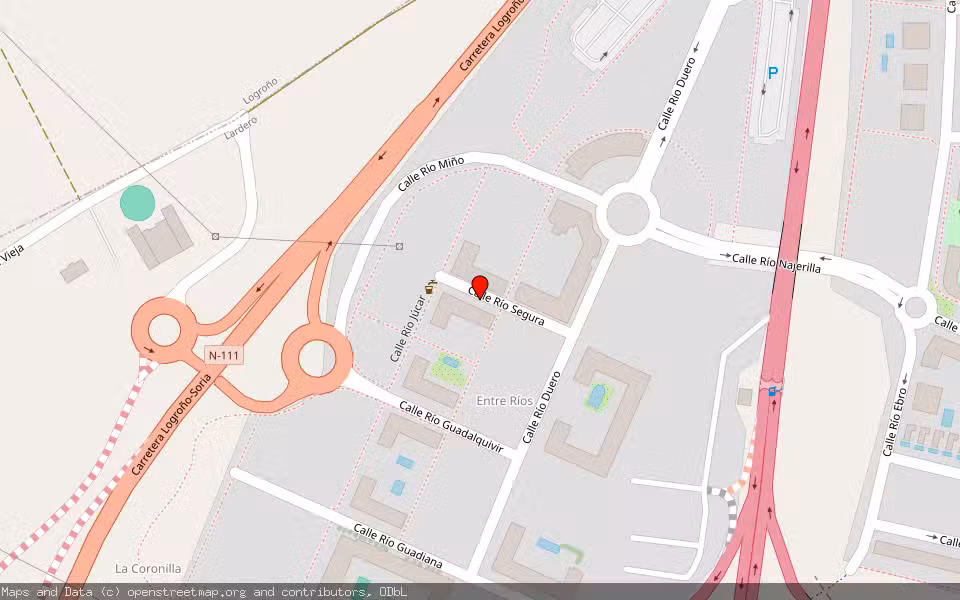 Mapa de Subasta Inmueble (Trastero) en Lardero, La Rioja