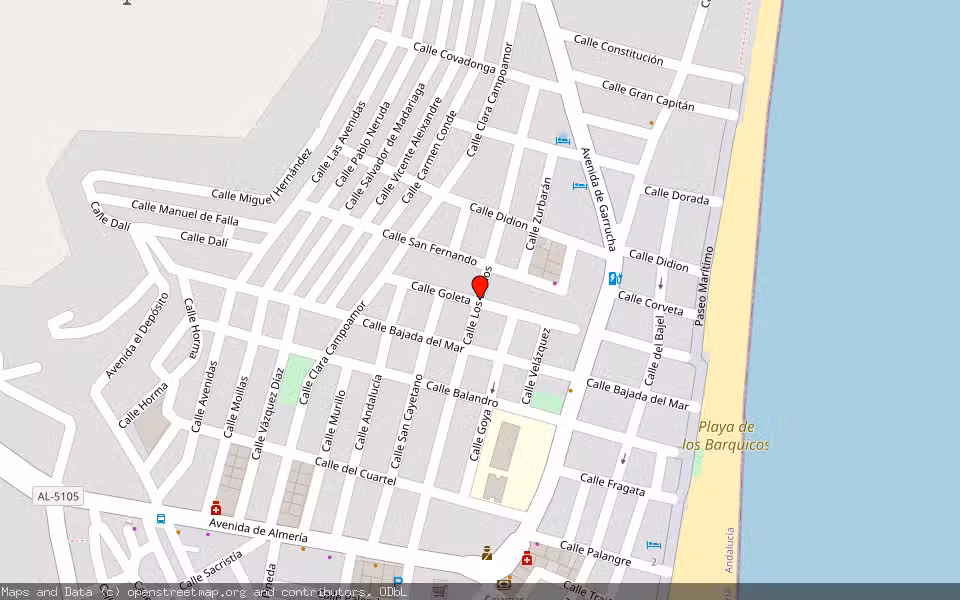 Mapa de Subasta Inmueble (Vivienda) en Carboneras, Almería