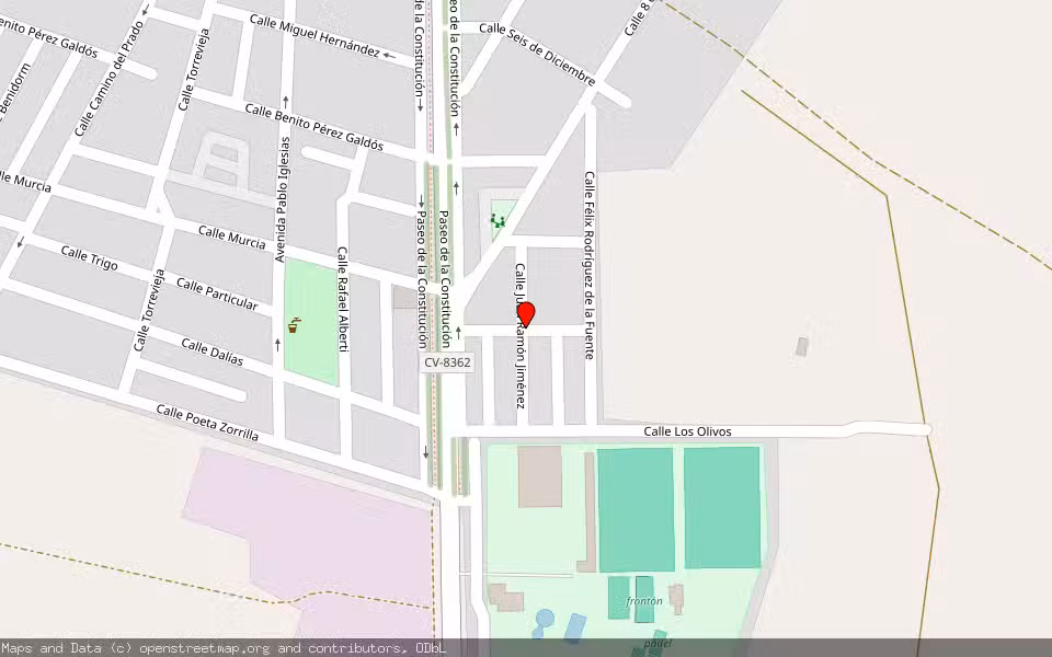Mapa de Subasta Inmueble (Vivienda) en Pinoso, Alicante/Alacant