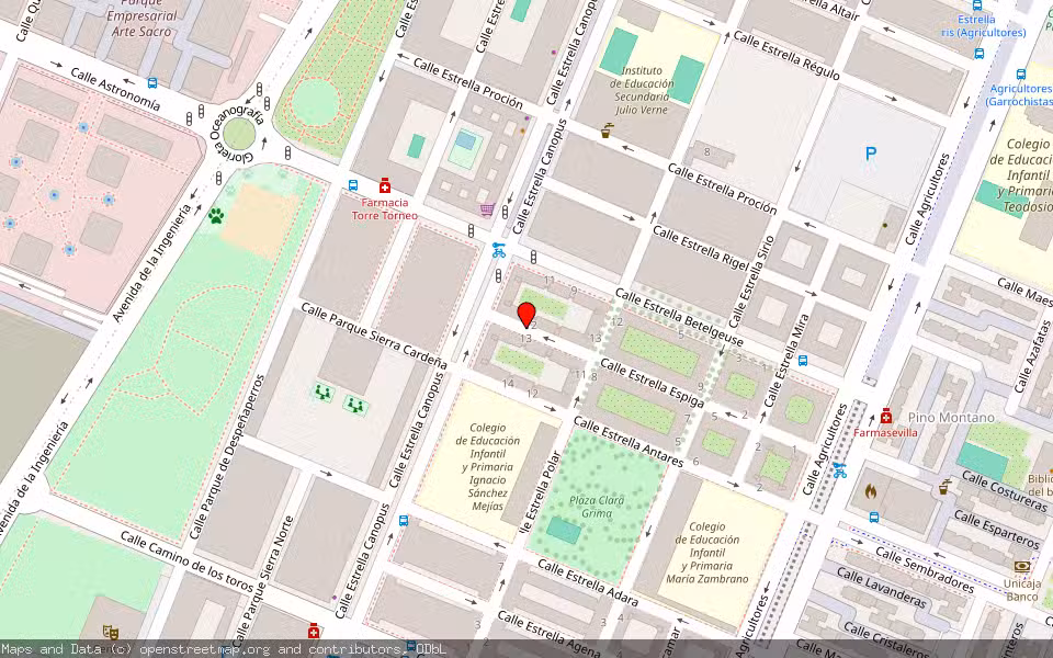 Mapa de Subasta Inmueble (Vivienda) en Sevilla