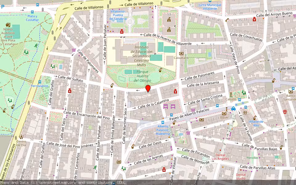 Mapa de Subasta Inmueble (Vivienda) en Madrid