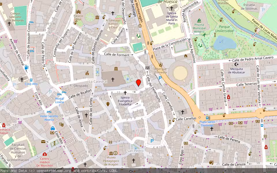 Mapa de Subasta Inmueble (Trastero) en Huesca