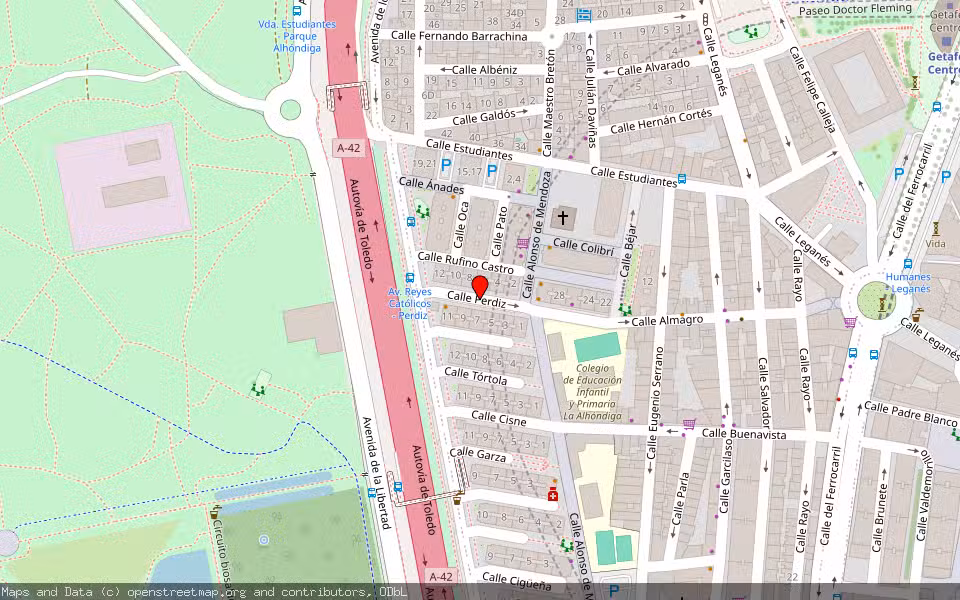 Mapa de Subasta Inmueble (Vivienda) en Getafe, Madrid