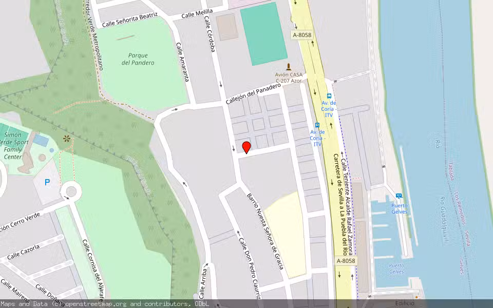 Mapa de Subasta Inmueble (Vivienda) en Gelves, Sevilla