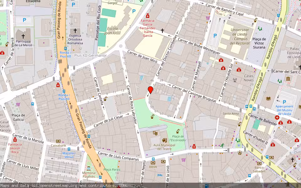 Mapa de Subasta Inmueble (Local comercial) en Lleida