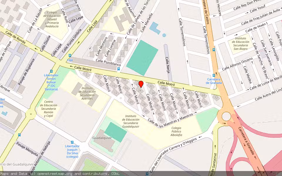 Mapa de Subasta Inmueble (Vivienda) en Córdoba