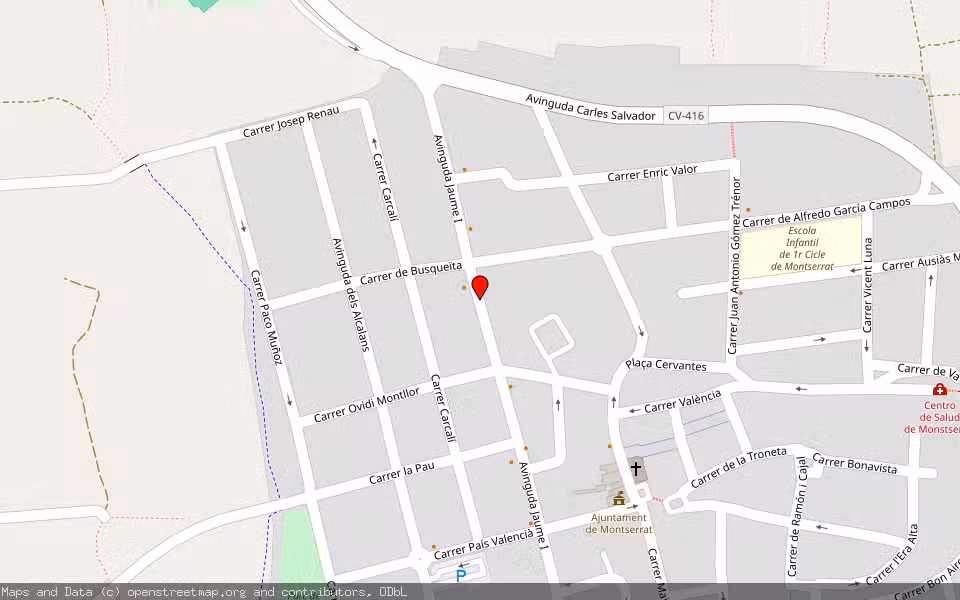 Mapa de Subasta Inmueble (Vivienda) en Montserrat, Valencia/València