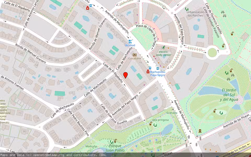 Mapa de Subasta Inmueble (Local comercial) en Madrid