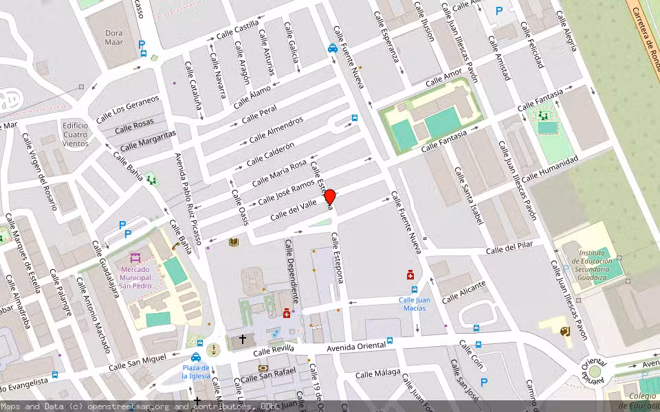 Mapa de Subasta Inmueble (Vivienda) en Estepona, Málaga
