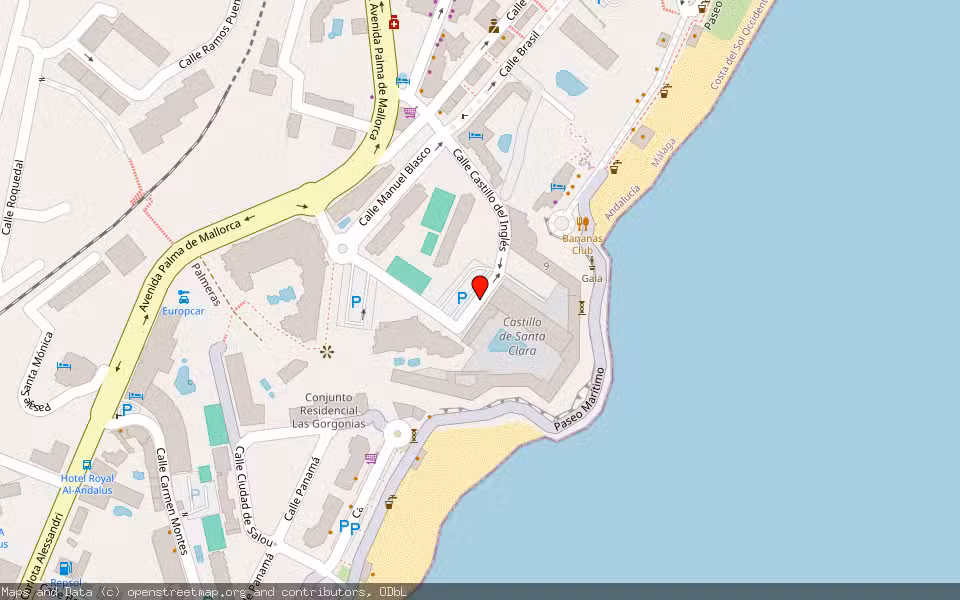Mapa de Subasta Inmueble (Vivienda) en Torremolinos, Málaga