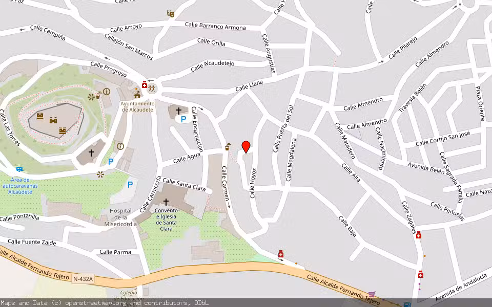Mapa de Subasta Inmueble (Vivienda) en Mojácar, Almería