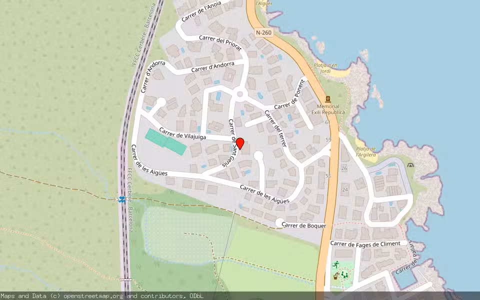 Mapa de Subasta Inmueble (Vivienda) en Llançà, Girona