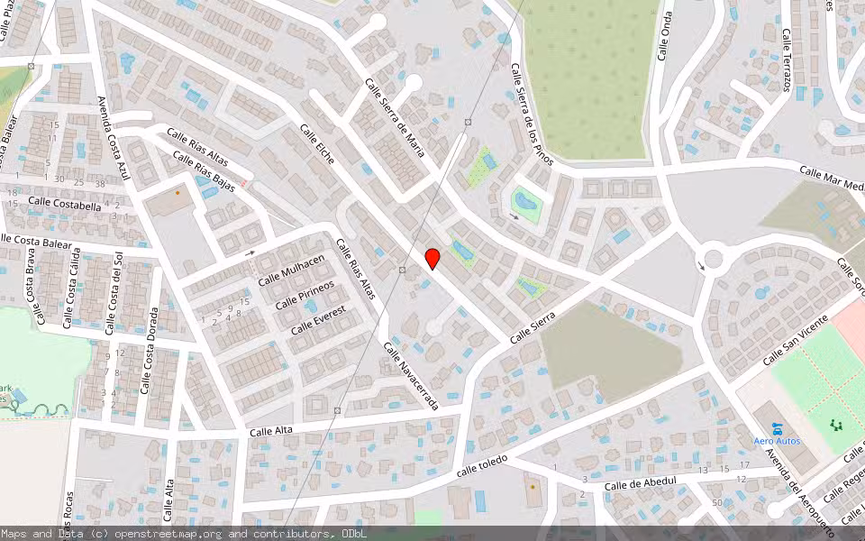 Mapa de Subasta Inmueble (Vivienda) en Rojales, Alicante/Alacant