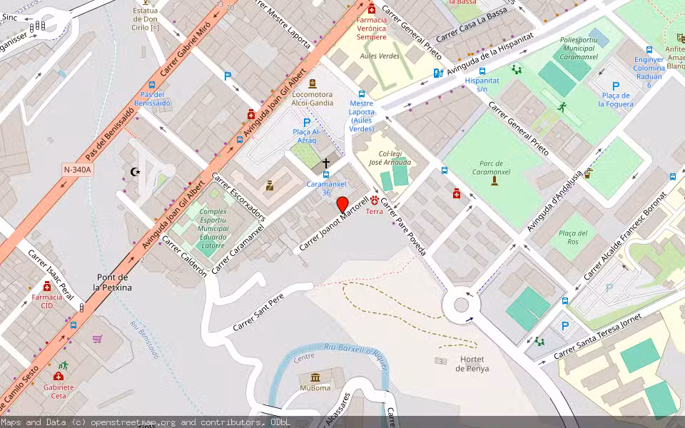 Mapa de Subasta Inmueble (Vivienda) en Alcoy, Alicante/Alacant