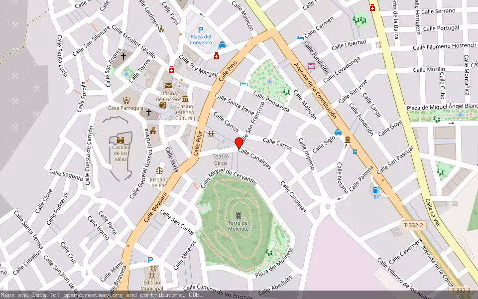 Mapa de Subasta Inmueble (Vivienda) en Mazarrón, Murcia
