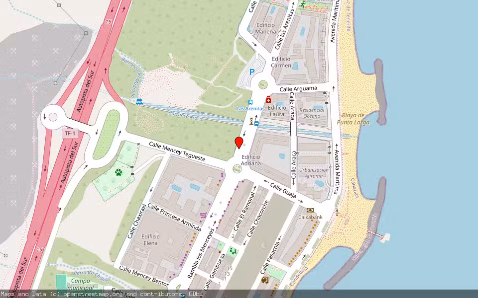 Mapa de Subasta Inmueble (Vivienda) en Candelaria, Santa Cruz de Tenerife