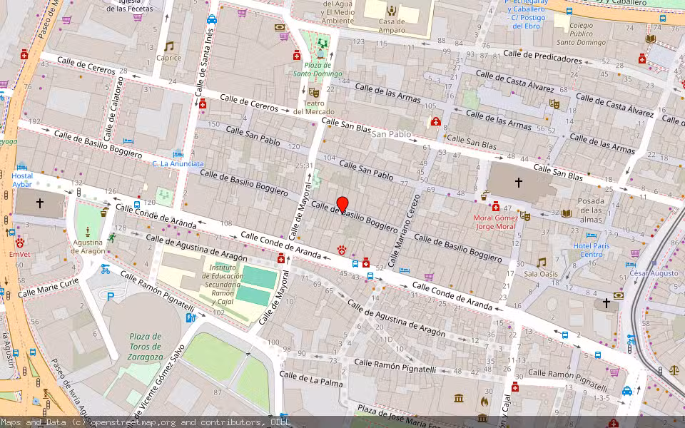 Mapa de Subasta Inmueble (Vivienda) en Zaragoza