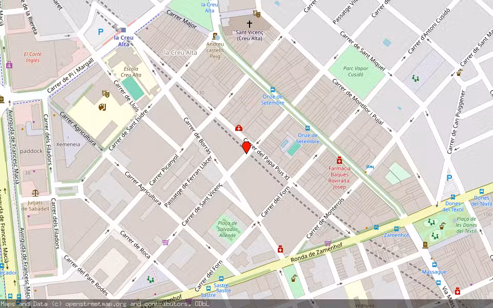 Mapa de Subasta Inmueble (Vivienda) en Sabadell, Barcelona