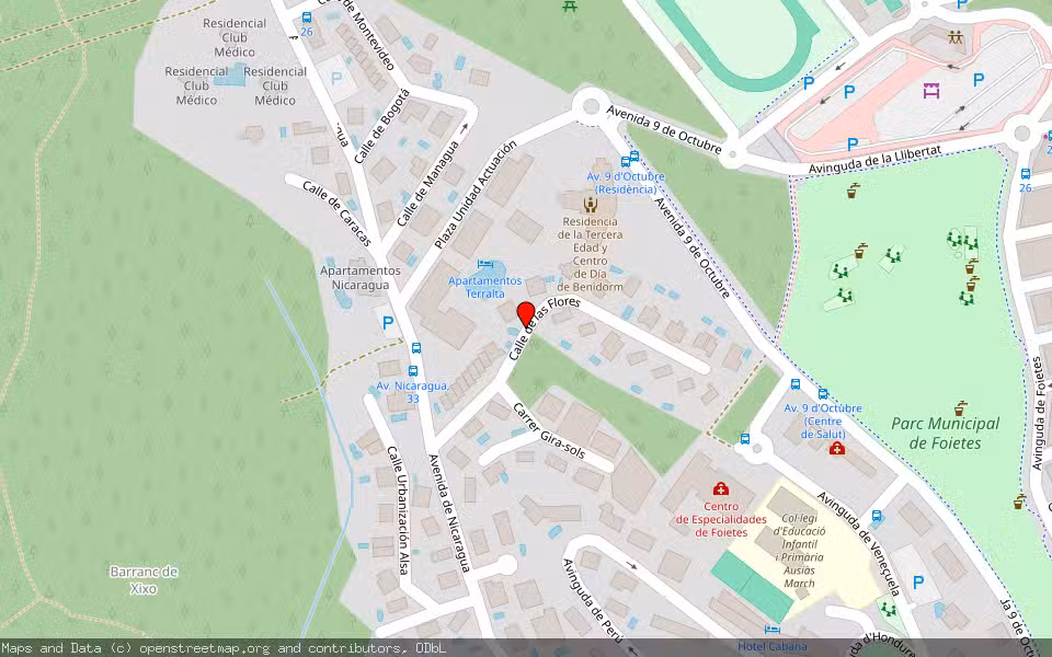 Mapa de Subasta Inmueble (Vivienda) en Benidorm, Alicante/Alacant