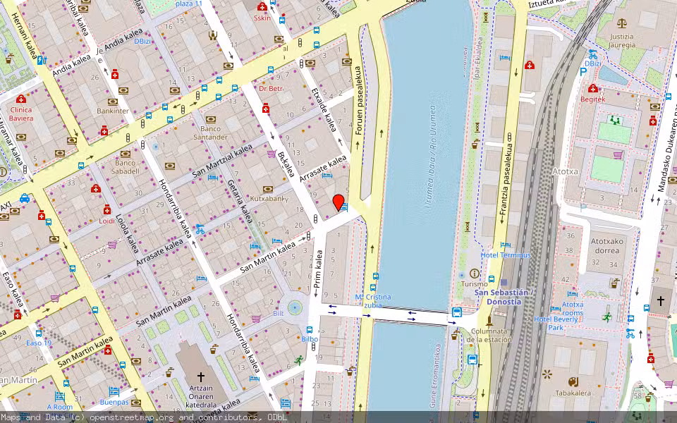 Mapa de Subasta Inmueble (Trastero) en San Sebastián, Gipuzkoa