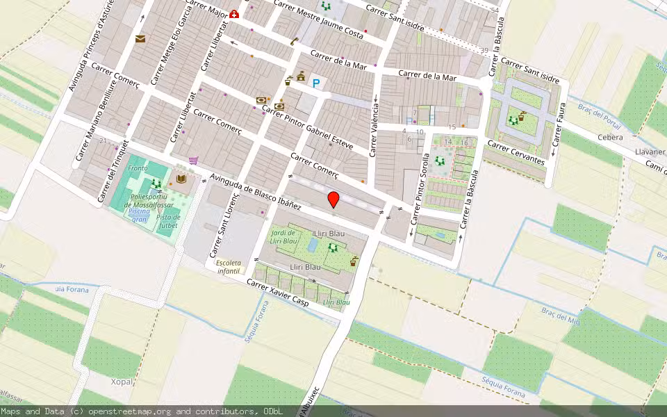 Mapa de Subasta Inmueble (Vivienda) en Massalfassar, Valencia/València