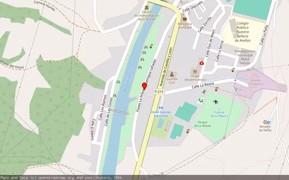 Mapa de Subasta Inmueble (Finca rústica) en Velilla Del Rio Carrion, Palencia