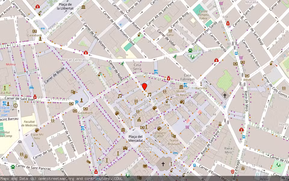 Mapa de Subasta Inmueble (Vivienda) en Reus, Tarragona