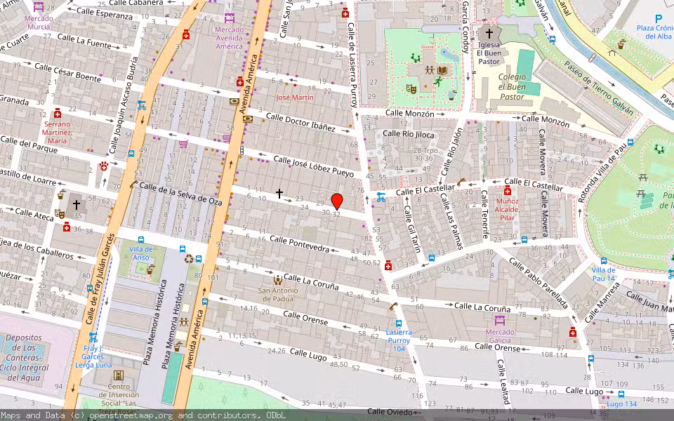 Mapa de Subasta Inmueble (Local comercial) en Zaragoza