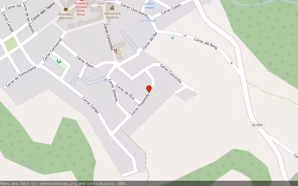 Mapa de Subasta Inmueble (Vivienda) en Agullana, Girona