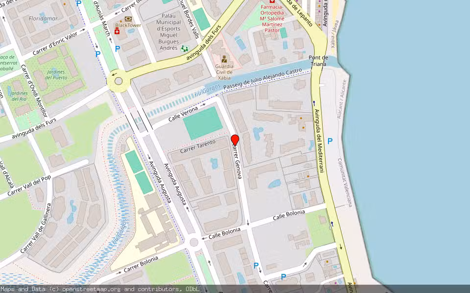 Mapa de Subasta Inmueble (Vivienda) en Xàbia/jávea, Alicante/Alacant