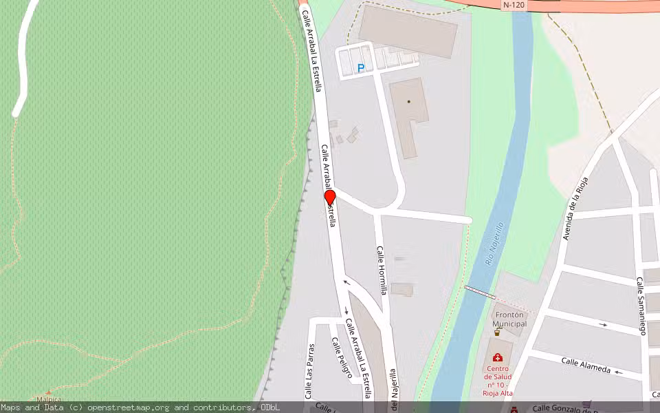 Mapa de Subasta Inmueble (Vivienda) en Najera, La Rioja