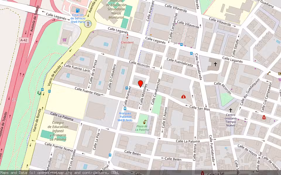 Mapa de Subasta Inmueble (Vivienda) en Parla, Madrid