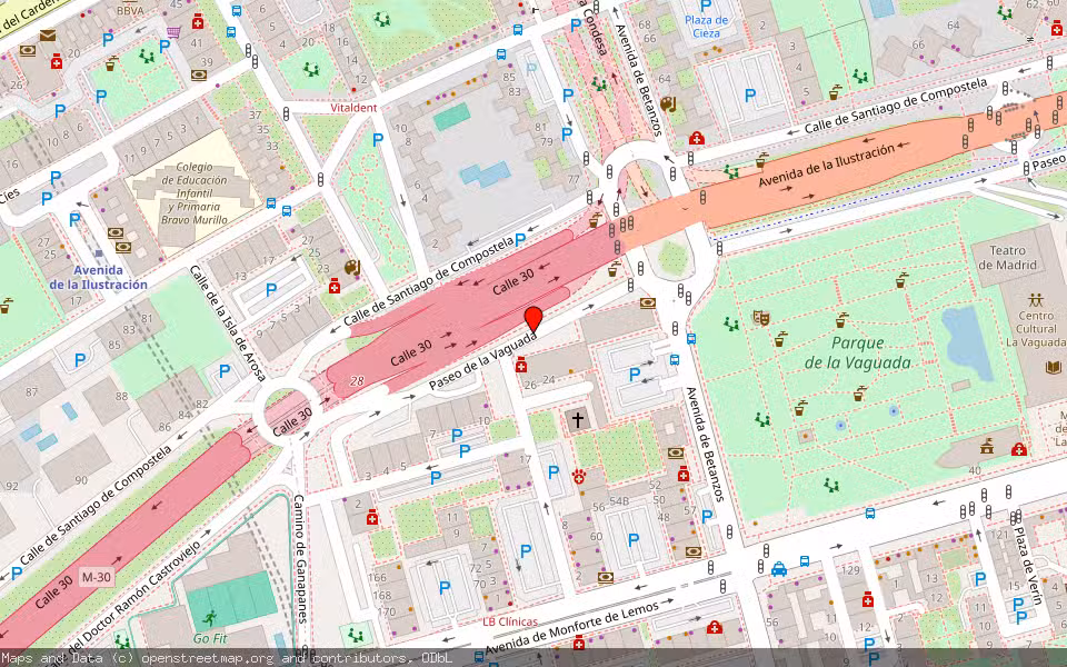 Mapa de Subasta Inmueble (Local comercial) en Madrid