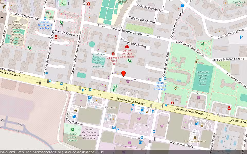 Mapa de Subasta Inmueble (Local comercial) en Madrid