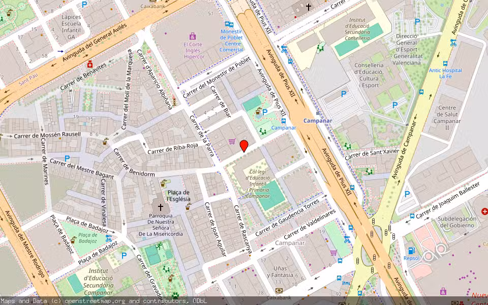 Mapa de Subasta Inmueble (Finca rústica) en Valencia, Valencia/València