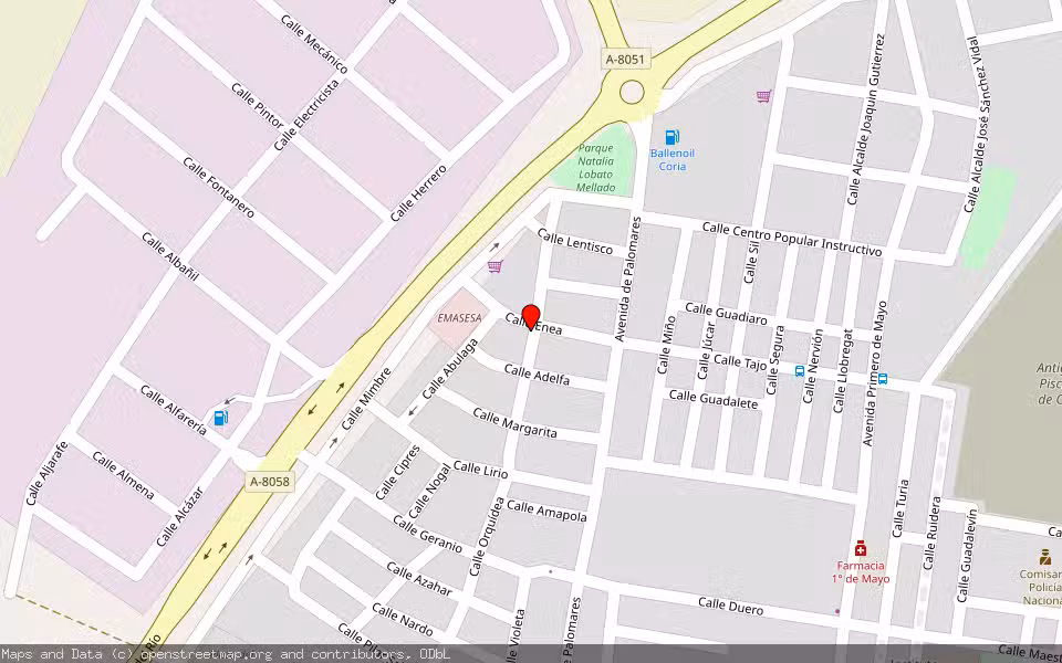 Mapa de Subasta Inmueble (Vivienda) en Coria Del Rio, Sevilla
