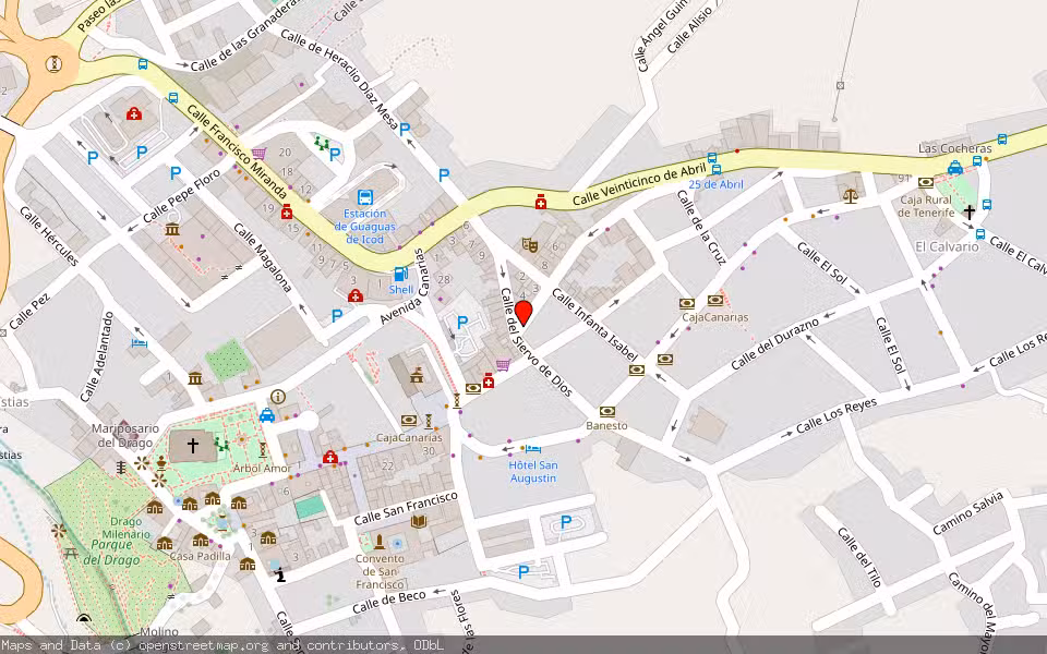 Mapa de Subasta Inmueble (Vivienda) en Icod De Los Vinos, Santa Cruz de Tenerife