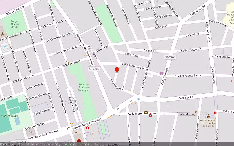 Mapa de Subasta Inmueble (Vivienda) en La Puebla De Cazalla, Sevilla