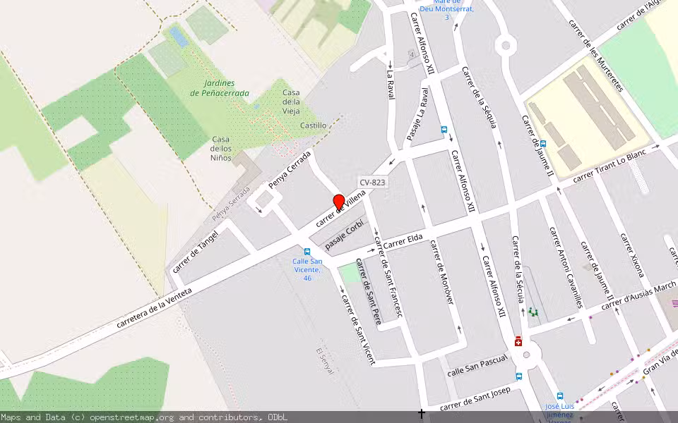 Mapa de Subasta Inmueble (Trastero) en Mutxamel, Alicante/Alacant