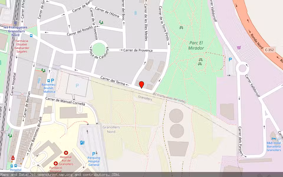 Mapa de Subasta Inmueble (Vivienda) en Les Franqueses Del Valles, Barcelona