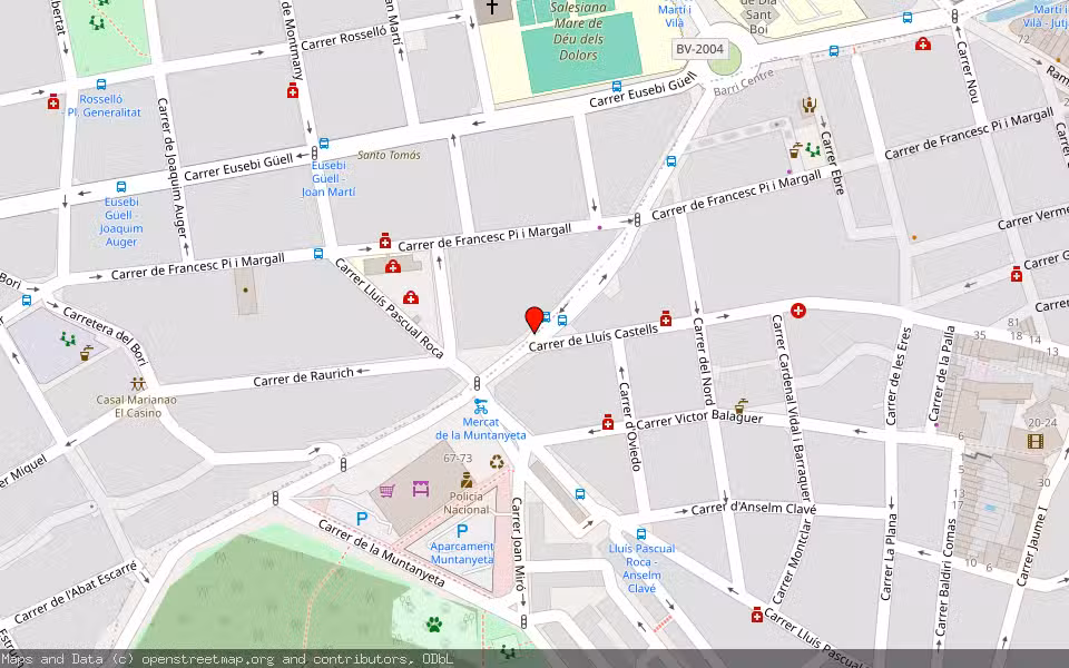 Mapa de Subasta Inmueble (Garaje) en Sant Boi De Llobregat, Barcelona