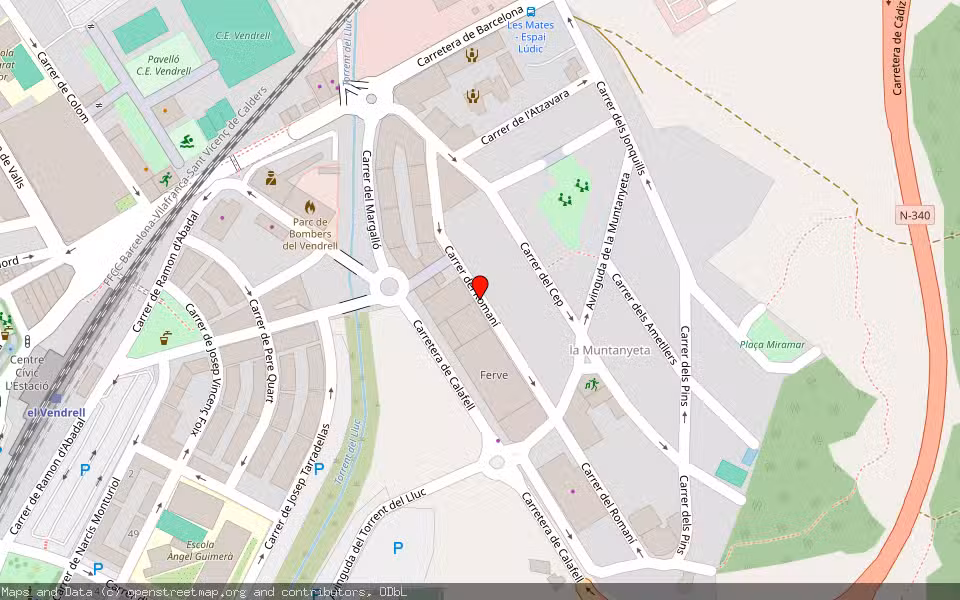 Mapa de Subasta Inmueble (Vivienda) en Vendrell (el), Tarragona