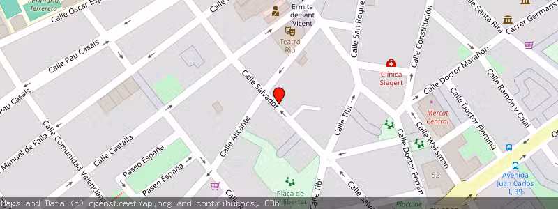Mapa de Subasta de Inmueble (Vivienda) en Ibi, Alicante 